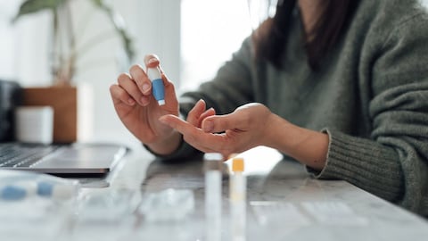 Prueba casera para la diabetes.