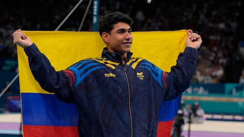 El medallista Ángel Barajas.