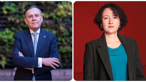 Efraín Cepeda y la senadora Isabel Zuleta.
