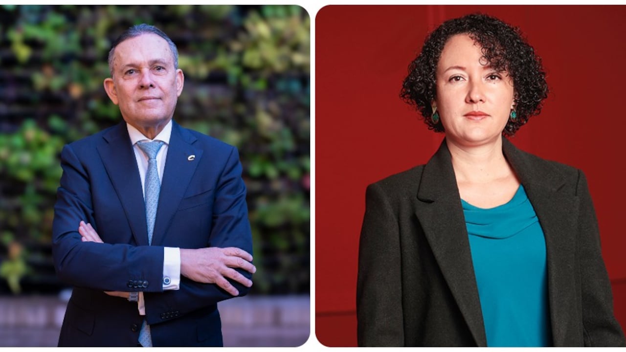 Efraín Cepeda y la senadora Isabel Zuleta.