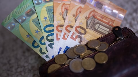 Billetes euros.