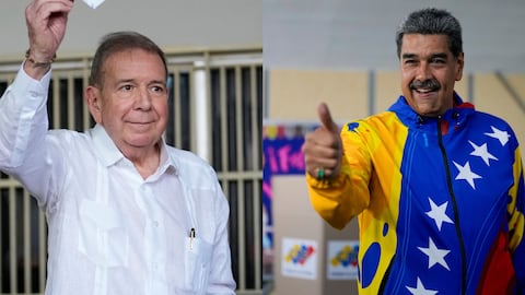Edmundo González y Nicolás Maduro
