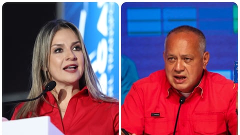 Vicky Dávila y Diosdado Cabello